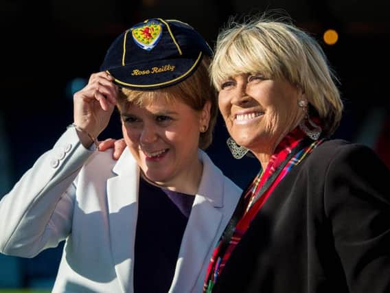 Rose Reilly, right, with Nicola Sturgeon. Picture: SNS
