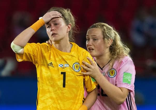 Scotland fans were devastated by the result on Wednesday. Picture: SNS