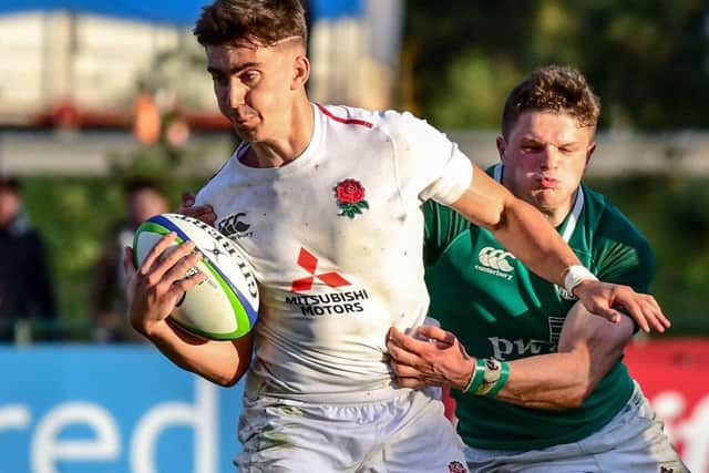 Cameron Redpath in action for England U20 against Ireland U20 at the World U20 Championship in Argentina. Picture: Amilcar Orfali/Getty