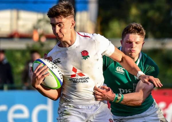 Cameron Redpath in action for England U20 against Ireland U20 at the World U20 Championship in Argentina. Picture: Amilcar Orfali/Getty