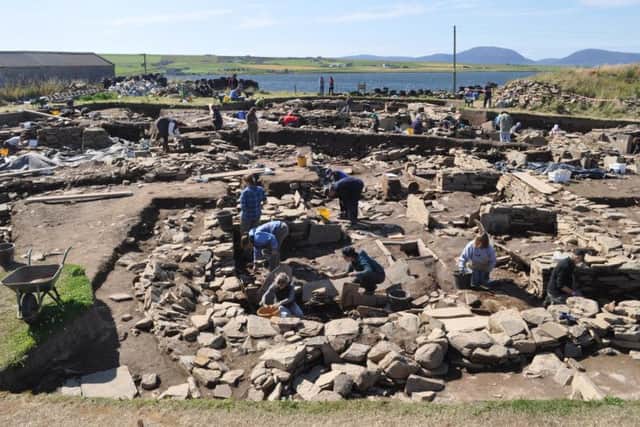 The annual summer excavations at Ness of Brodgar attract around 20,000 people over the eight-week digging season. PIC: UHI.