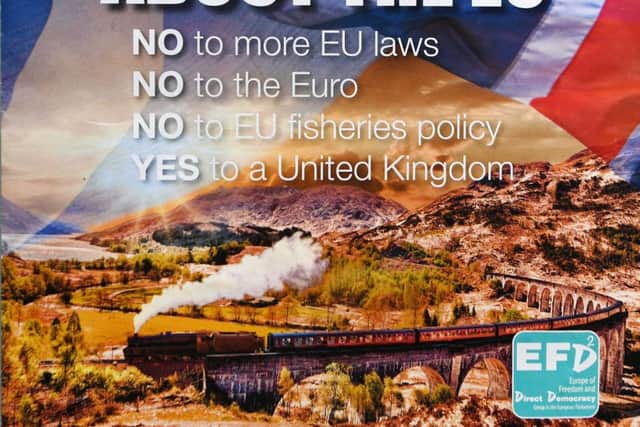 The leaflet. Picture: John Devlin