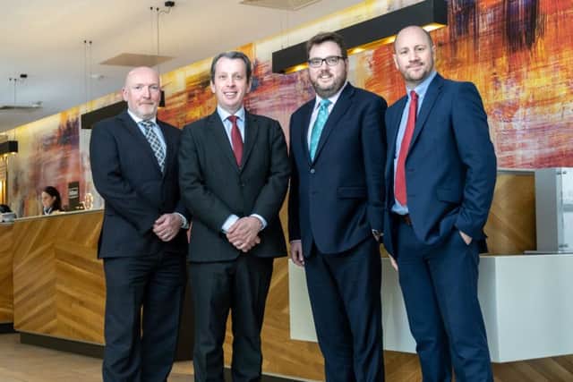 From left: Amaris Hospitalitys Barry Patton, Peter Stack, Paul Harnedy and Kris Legg. Picture: Amit Ghelani