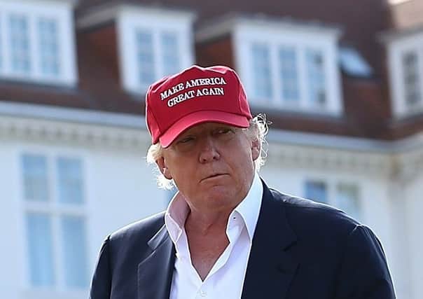 Donald Trump on a visit to his loss-making Turnberry resort. Picture: Jan Kruger/Getty Images