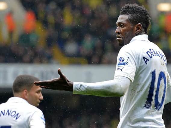 Emmanuel Adebayor has been linked with a move to Celtic. Picture: SNS