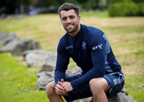 Adam Hastings has his fingers firmly crossed that he will be included in the Scotland set-up for Septembers World Cup tournament in Japan. Photograph: Craig Williamson/SNS Group/SRU