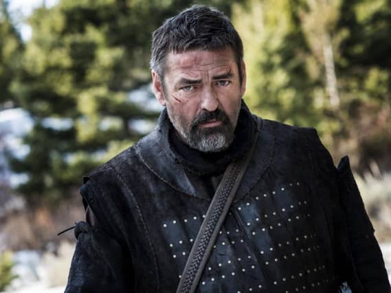 The actor is currently starring in Robert the Bruce.