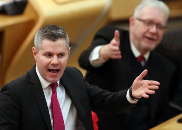 Cabinet Secretary for Finance, Economy and Fair Work Derek Mackay delivers the Scottish Government's Stage 1 budget at the Scottish Parliament in Edinburgh. Picture: Jane Barlow/PA Wire