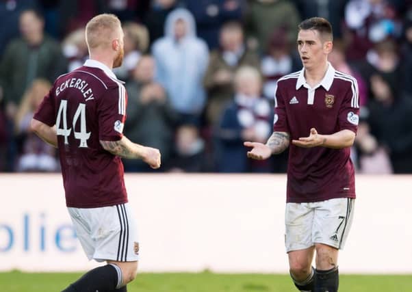 Jamie Walker, right, returns to Hearts for a second spell. Picture: SNS