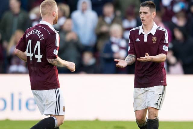 Jamie Walker, right, returns to Hearts for a second spell. Picture: SNS