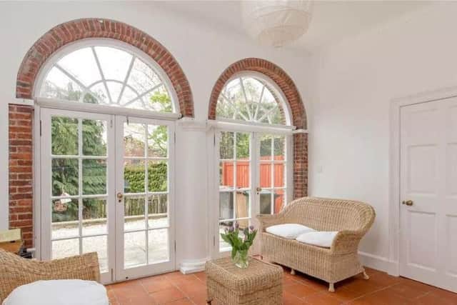This seating area leads out to the garden - ideal for sunny days.