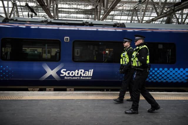More than half of the crimes reported on Scotland's rail network went undetected in 2018. Picture: John Devlin