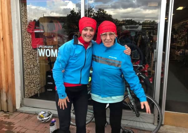 Mavis Paterson, 81, right, demonstrated age is no barrier for feats of endurance when she became the oldest person to cycle the length of Britain, from Land's End to John O'Groats, after pedalling 960 miles in 23 days. (Picture: SWNS)