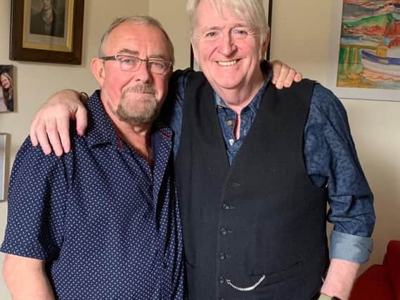 Aly Ban pictured with Phil Cunningham after undergoing his triple heart bypass.