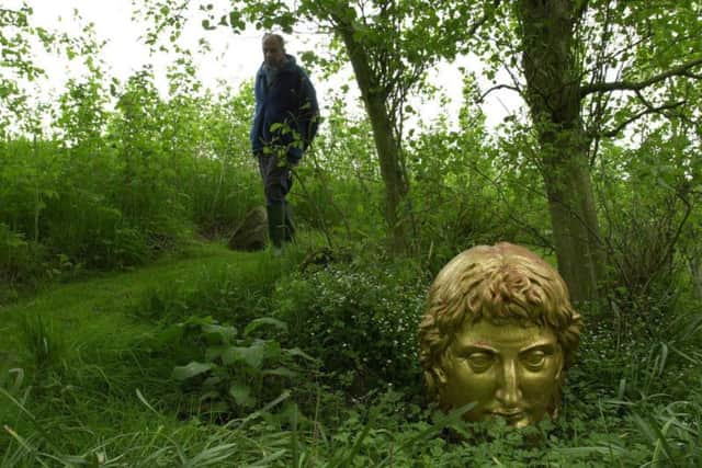 Apollo's head at Little Sparta
