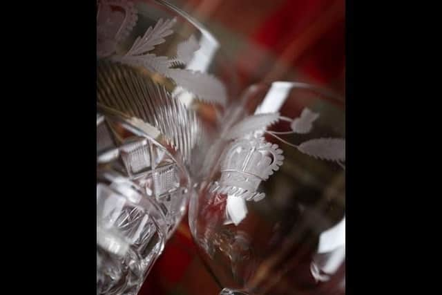 Glasses used at the banquet staged in honour of King George IV during his famous visit to Edinburgh in 1822 are part of the exhibition.