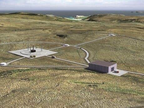 An artist's impression of the proposed spaceport in Sutherland