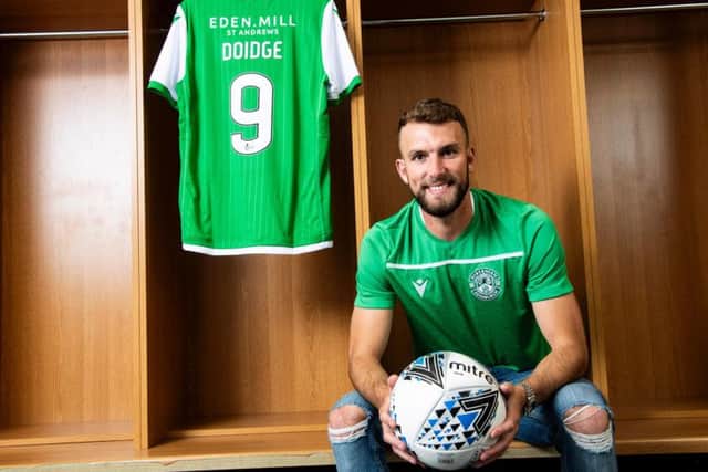 New Hibs signing Christian Doidge. Picture: SNS