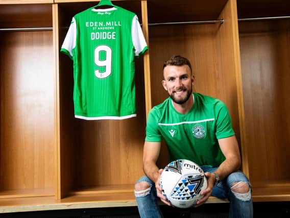 New Hibs signing Christian Doidge. Picture: SNS