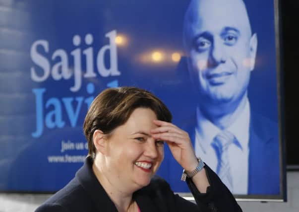 Ruth Davidson backed Sajid Javid. Picture: AFP/Getty