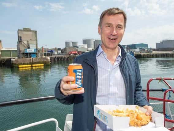 Jeremy Hunt visited Peterhead, the UK's busiest fishing port, last weekend on the campaign trail