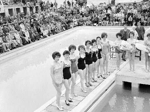 North Berwick has always proved a popular summer holiday destination. Here, onlookers watch the Dispatch aqua show and beauty contest at the town's open-air pool in July 1962. Picture: JPIMedia