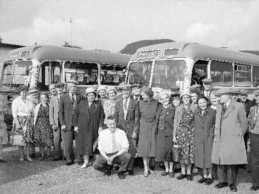 The Kirkcaldy and District Travel Club on an 'OAP outing' to Loch Lomond and the Trossachs in June 1963. Picture: JPIMedia