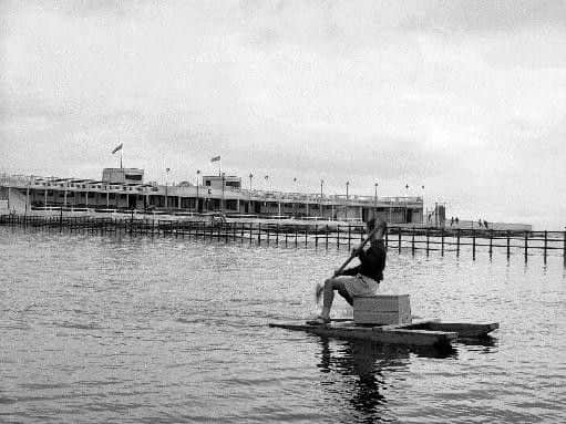 The bathing station and children's catamaran pool at Saltcoats, in August 1963. Picture: JPIMedia