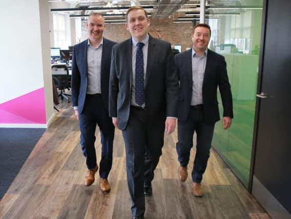From left: Craig Donnelly, Neil Logan and Stuart Kerr of Incremental. Picture: Stewart Attwood