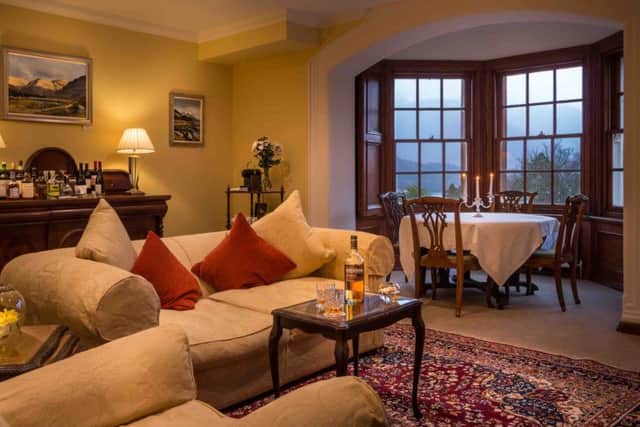 The 14-suite venue overlooks the sea loch and mountains around Glencoe. Picture: Contributed