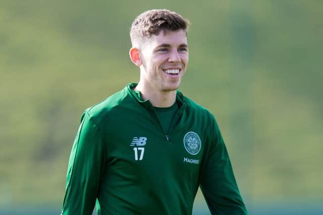Ryan Christie is back in training with Celtic after recovering from a facial injury he sustained in April. Picture: Ross Parker/SNS
