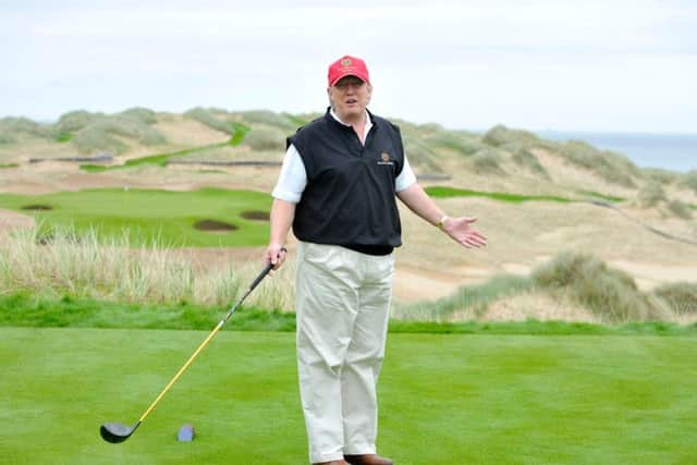 Donald Trump's Aberdeenshire golf course has proved controversial. Picture: TSPL