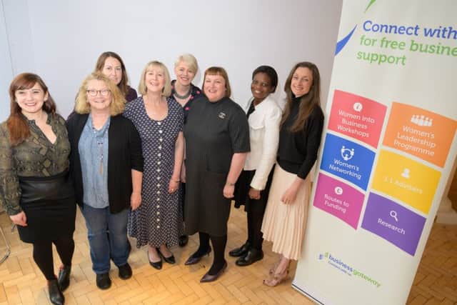 From left: Monica Martins, Moira Bennett, Kate Little, Karen Barr (director at Business Gateway Edinburgh), Anne Sellar, Susan Harkins (head of Business Gateway Edinburgh), Ifeyinwa Rita Kanu and Rachel Snedden.
Picture: Phil Wilkinson