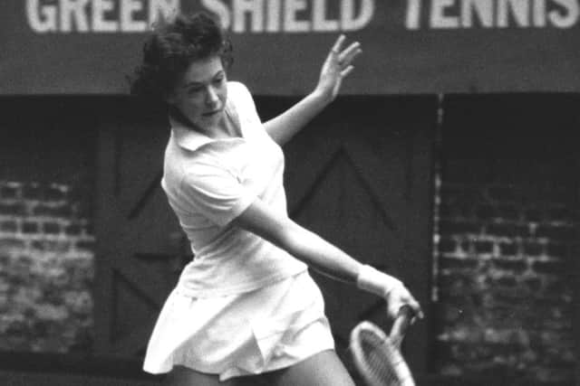 A teenage Jo Durie in action at Queens in 1976. Picture: Central Press/Getty Images