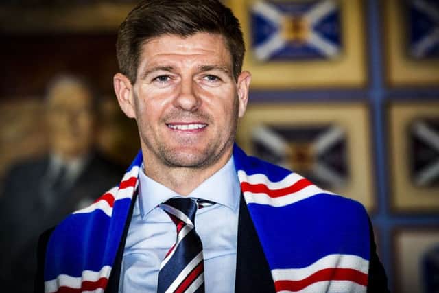 Steven Gerrard is under pressure to bring silverware to Ibrox this season. Picture: SNS.
