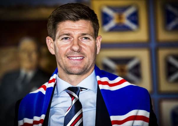 Steven Gerrard is under pressure to bring silverware to Ibrox this season. Picture: SNS.