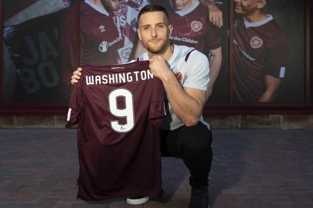 Conor Washington has joined Hearts from Sheffield United. Picture: Ross MacDonald/SNS