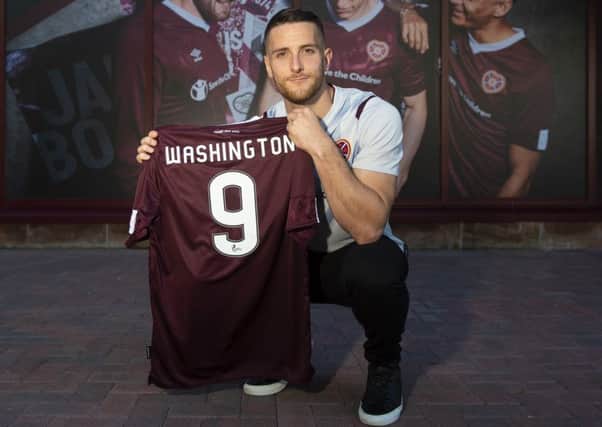 Conor Washington has joined Hearts from Sheffield United. Picture: Ross MacDonald/SNS
