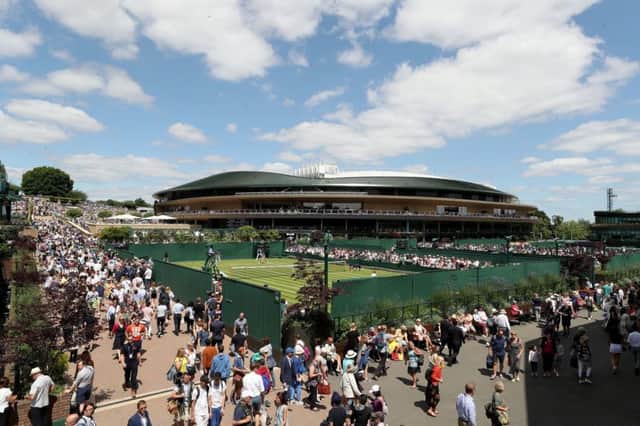 General view the All England Lawn Tennis and Croquet Club, London. PRESS ASSOCIATION Photo