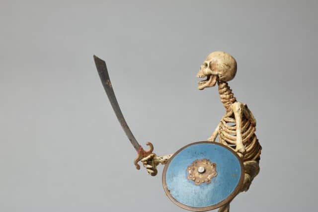 Model of Skeleton from Jason and the Argonauts, c.1961. Picture: The Ray and Diana Harryhausen Foundation