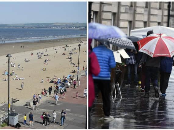 For some areas of Scotland, the sunny weather will be interrupted by thunderstorms. Picture: Lisa Ferguson/TSPL