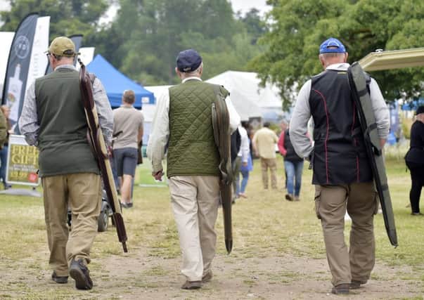 Thousands of spectators and competitors attend the three-day Scottish Game Fair. Picture: Sandy Young