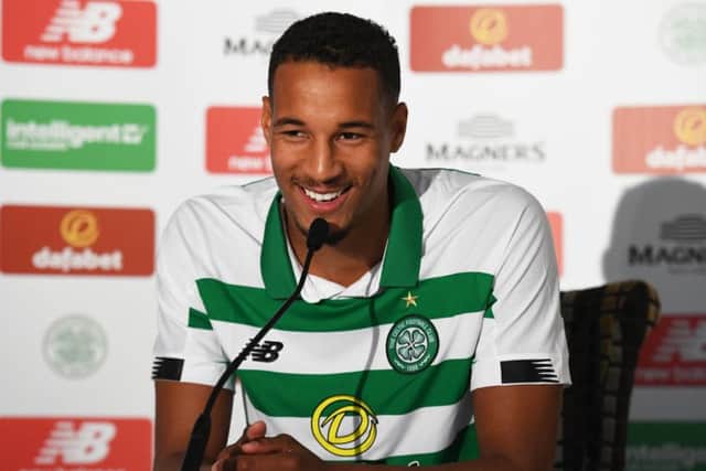 French defender Christopher Jullien  took part in yesterdays training session, his first since signing for Celtic. Picture: SNS.