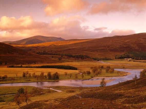 The trail stretches from Loch Lomond to the Cairngorms (pictured).