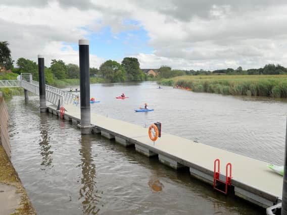 The pontoon, at Stirling Harbour, on the city's Shore Road, has been installed by the city council in an bid to make the River Forth a key feature for the city again for the first time since the 1940s.
