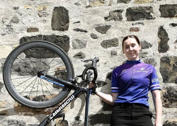 Katie Archibald at the launch of the Women's Tour of Scotland cycling race which takes place in August. Picture: Lisa Ferguson