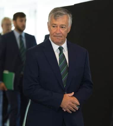 New Hibs executive chairmain Ronald Gordon at Easter Road. Picture: Ross Parker/SNS