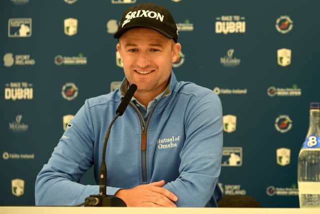 Scotlands Russell Knox addresses the media at Lahinch ahead of his defence of the Irish Open title, which starts today. Picture: Ross Kinnaird/Getty