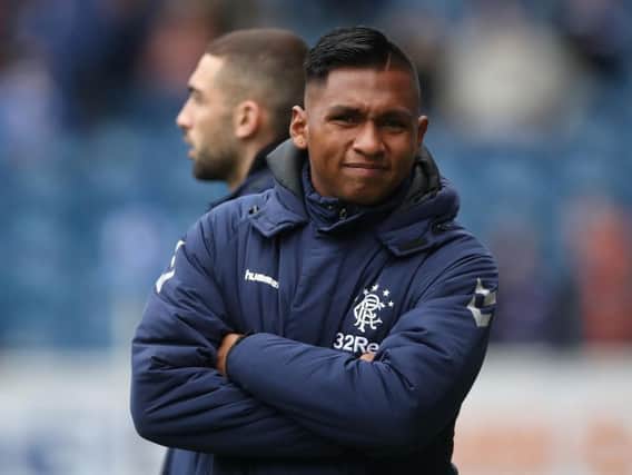 Alfredo Morelos was missing from the Rangers team that beat TNS 1-0 at the Hummel Training Centre