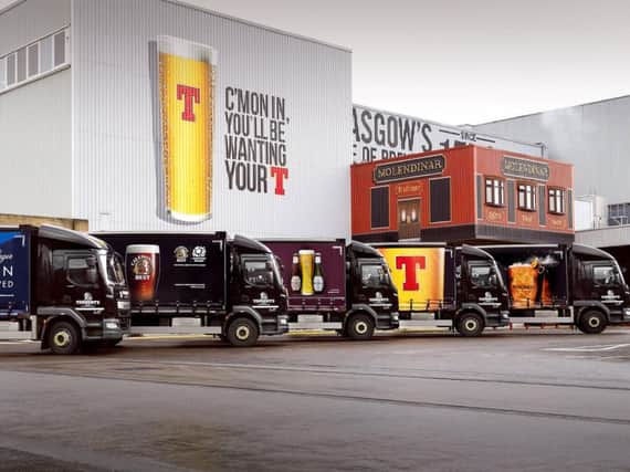 Tennents, which is brewed in Glasgow, remains Scotlands best-selling lager brand. Picture: Andy Buchanan